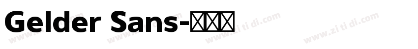 Gelder Sans字体转换